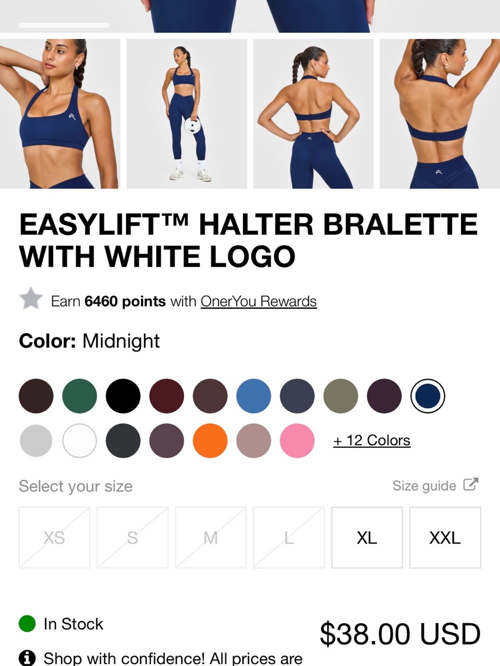 Oner Active EasyLift Halter Bralette - Picture 4 of 4